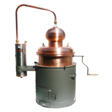 Distiller with mixer unit