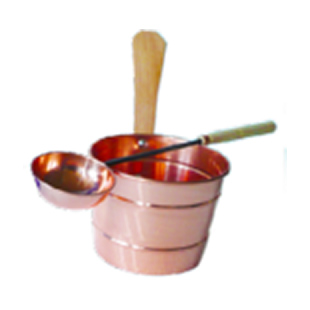 Copper sauna set